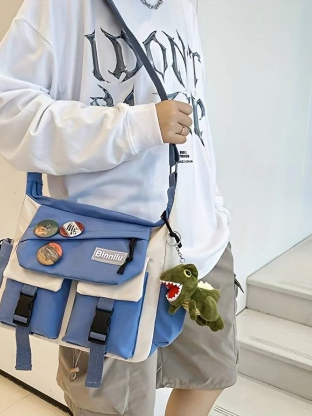Large Capacity Shoulder Bag Messenger Bag Ins